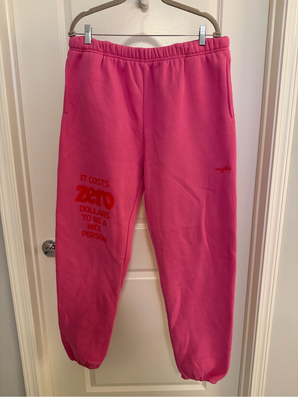 The Mayfield Group Pink Graphic Sweatpants - Unbranded